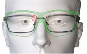 Sehfeld Dynamik-Brille im Vergleich zu normaler Brille