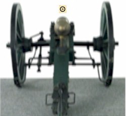 Zielbild Kanone - Scheibe scharf (falsch)