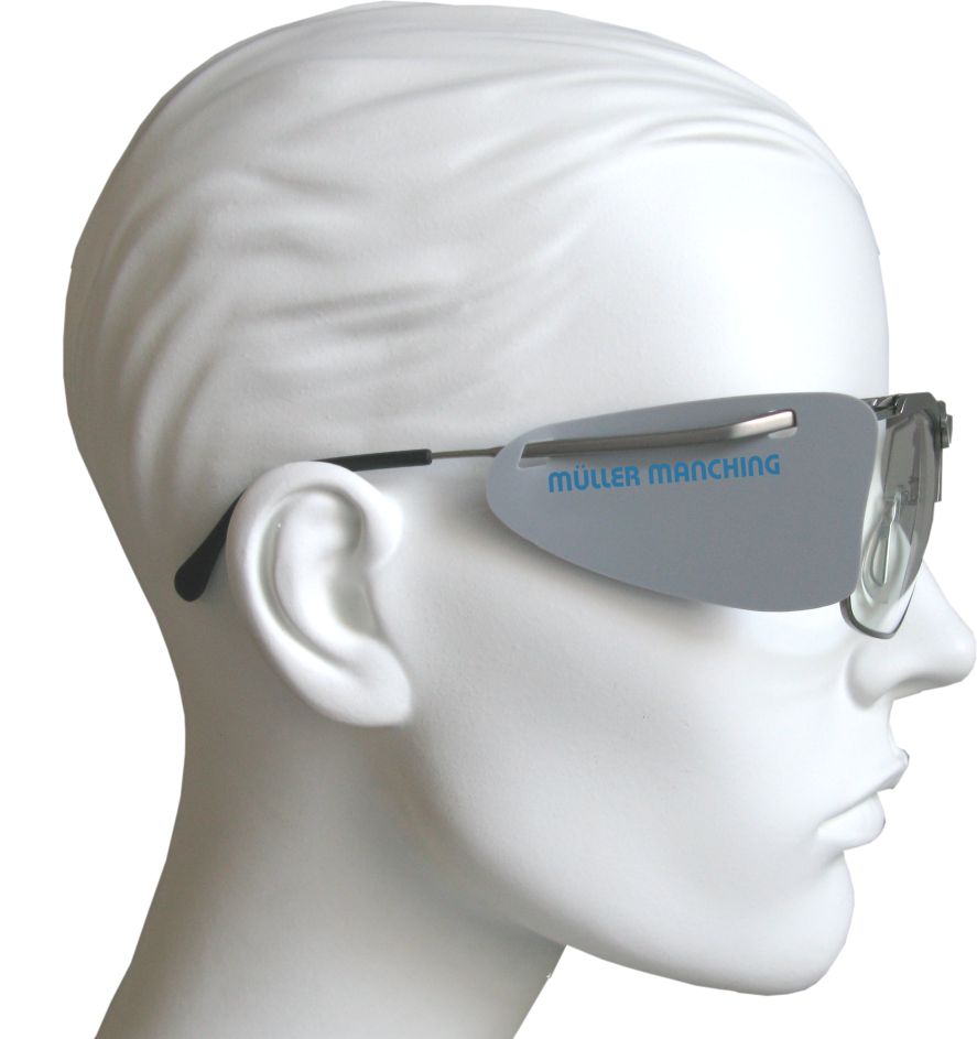 Schießbrille Blende Seitenblenden für normale Brillengestelle & Schutzbrillen 